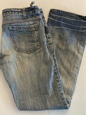 Billabong jeans distressed streetwear blue denim size 9